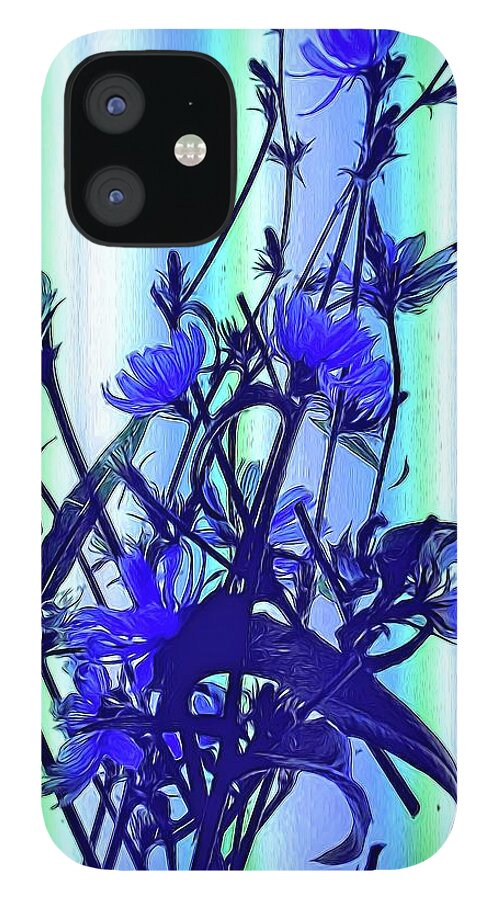 Blue Wildflowers With Backlight - Phone Case