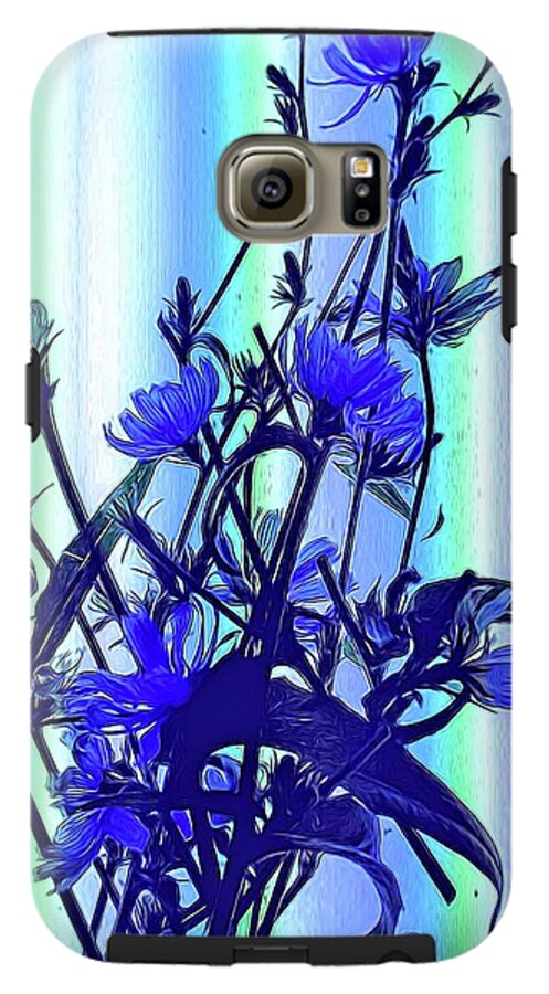 Blue Wildflowers With Backlight - Phone Case