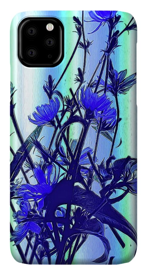 Blue Wildflowers With Backlight - Phone Case