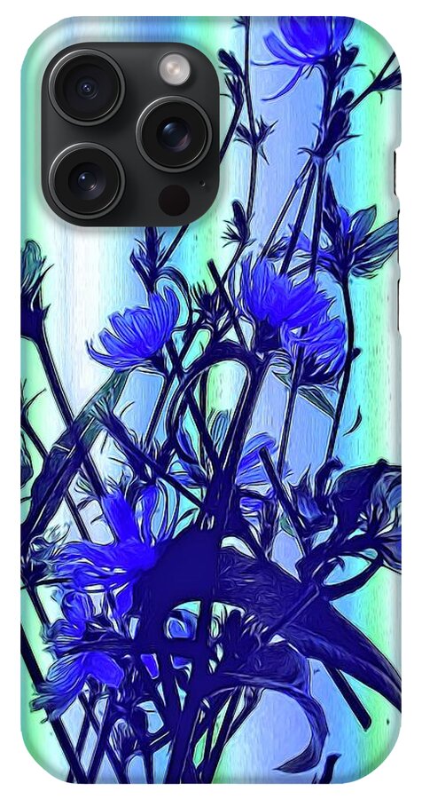Blue Wildflowers With Backlight - Phone Case