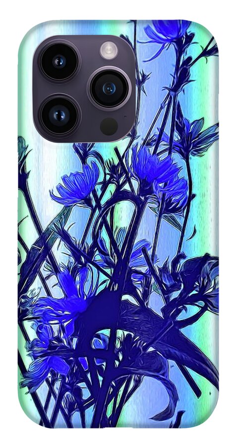 Blue Wildflowers With Backlight - Phone Case