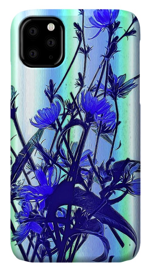 Blue Wildflowers With Backlight - Phone Case