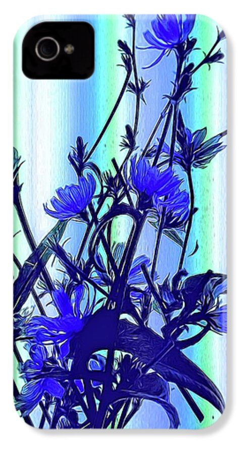 Blue Wildflowers With Backlight - Phone Case