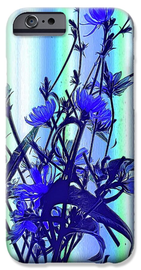 Blue Wildflowers With Backlight - Phone Case