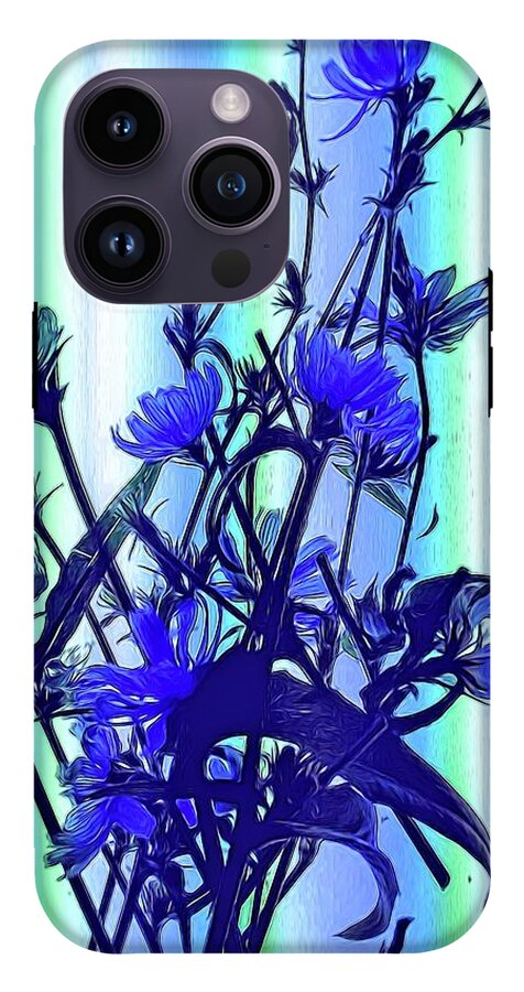 Blue Wildflowers With Backlight - Phone Case
