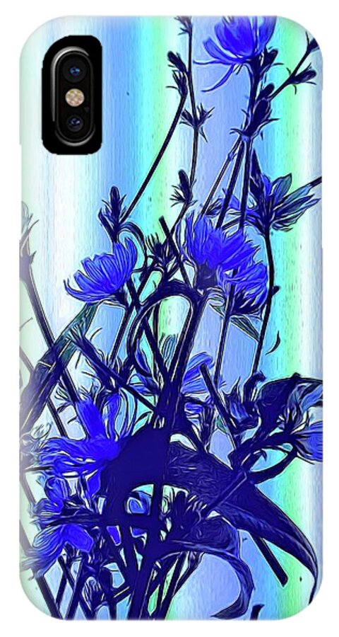 Blue Wildflowers With Backlight - Phone Case