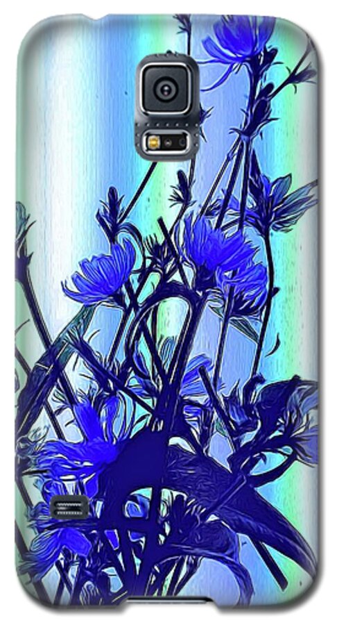 Blue Wildflowers With Backlight - Phone Case