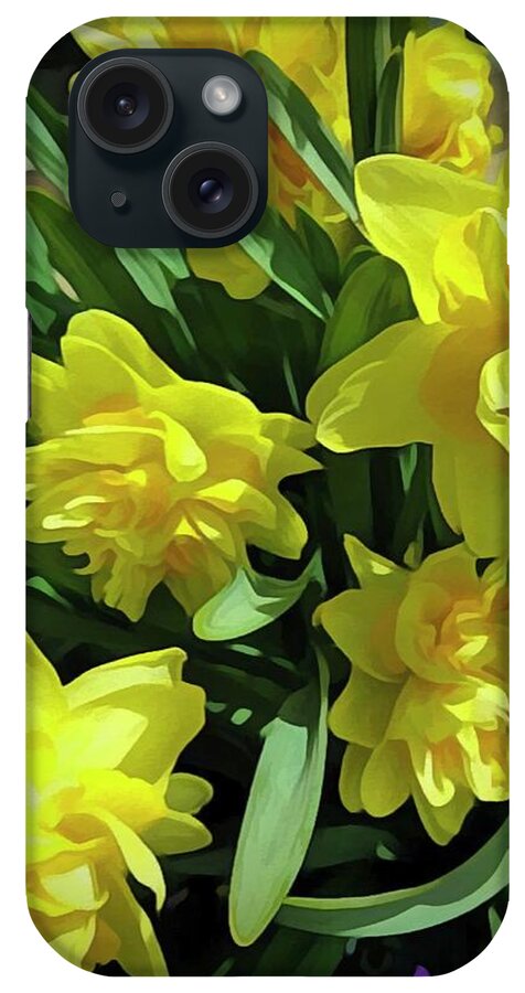 Bright Yellow Daffodils - Phone Case