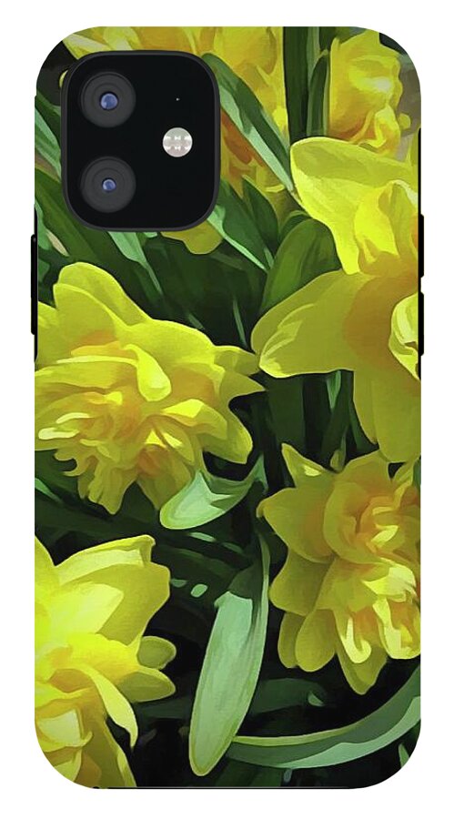 Bright Yellow Daffodils - Phone Case