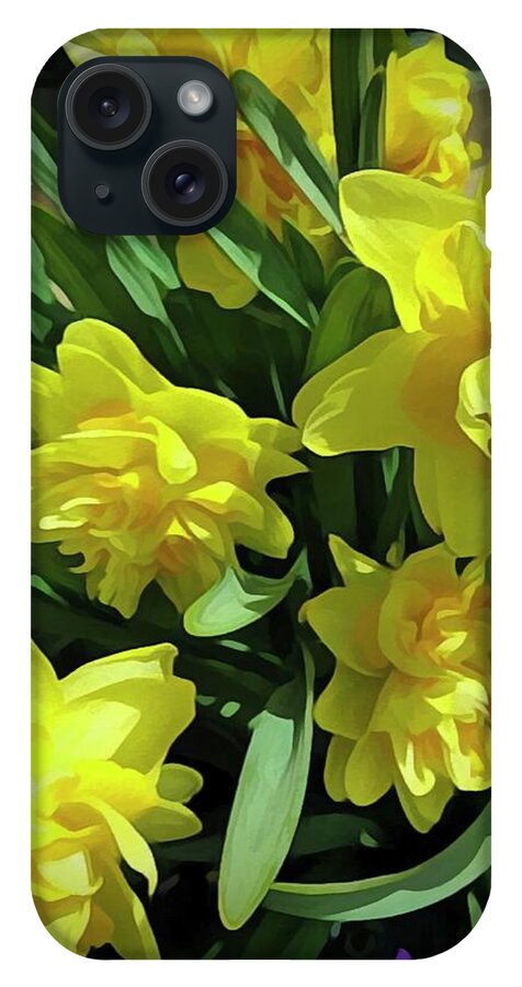 Bright Yellow Daffodils - Phone Case