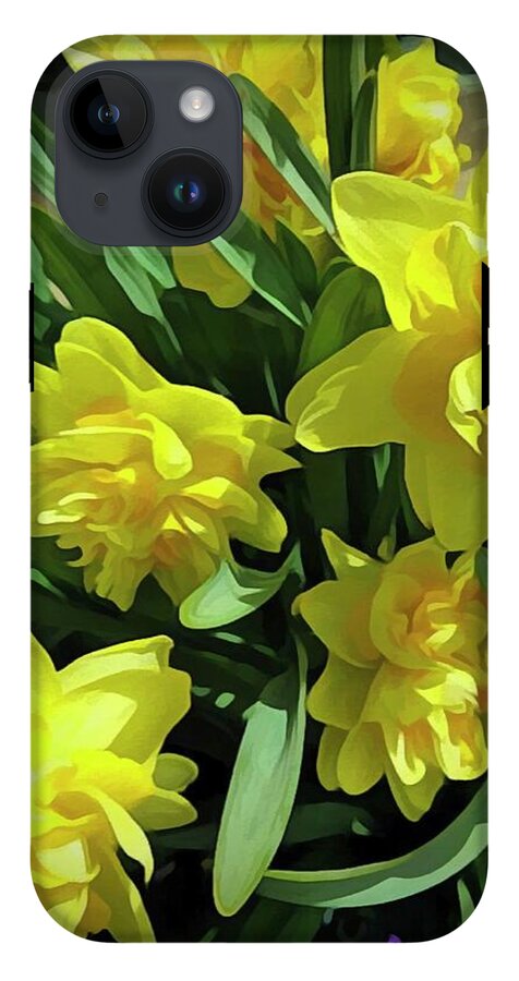 Bright Yellow Daffodils - Phone Case