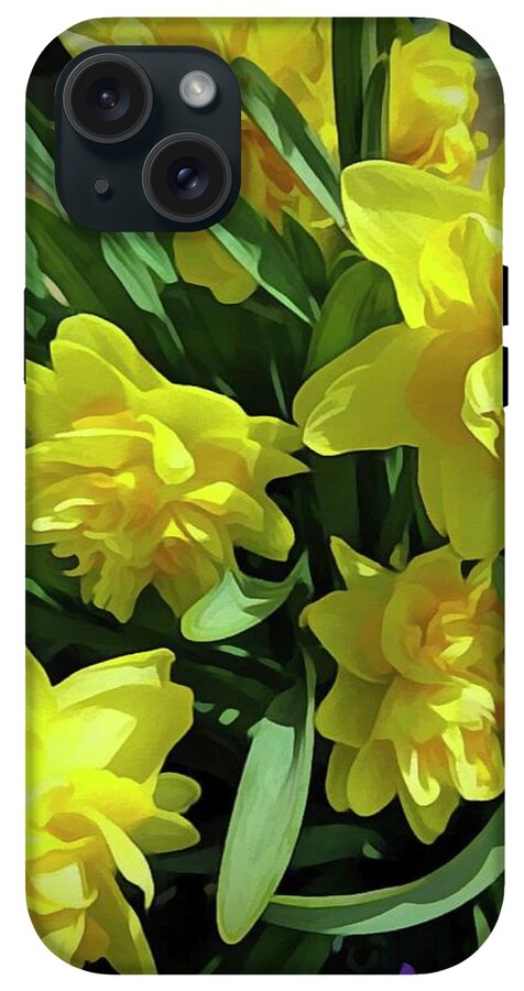 Bright Yellow Daffodils - Phone Case