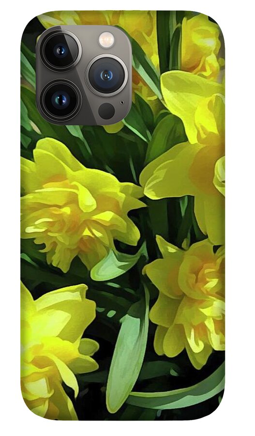 Bright Yellow Daffodils - Phone Case