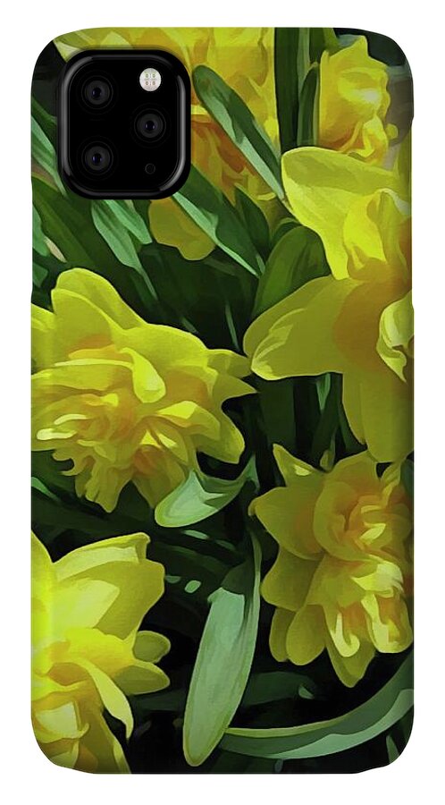 Bright Yellow Daffodils - Phone Case