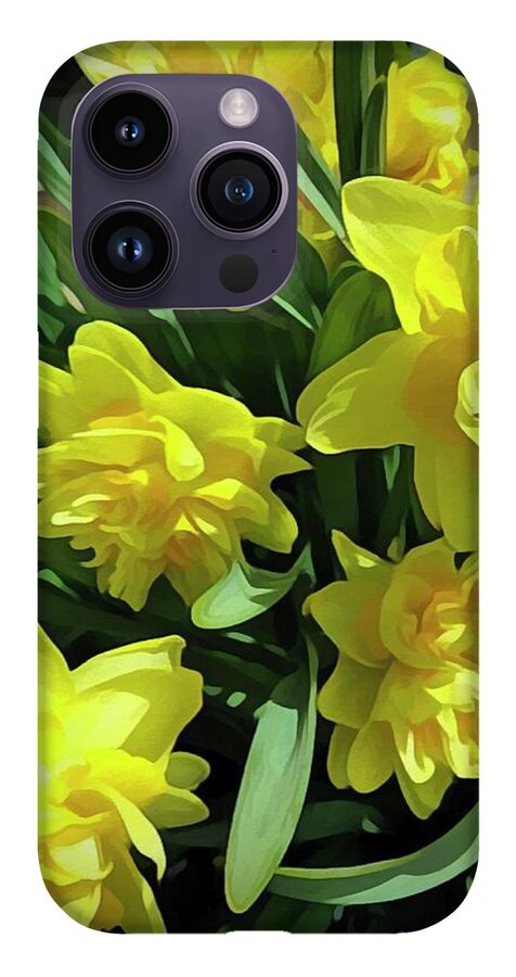 Bright Yellow Daffodils - Phone Case