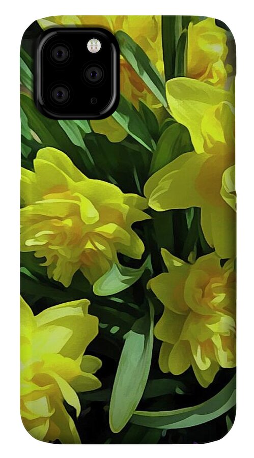 Bright Yellow Daffodils - Phone Case