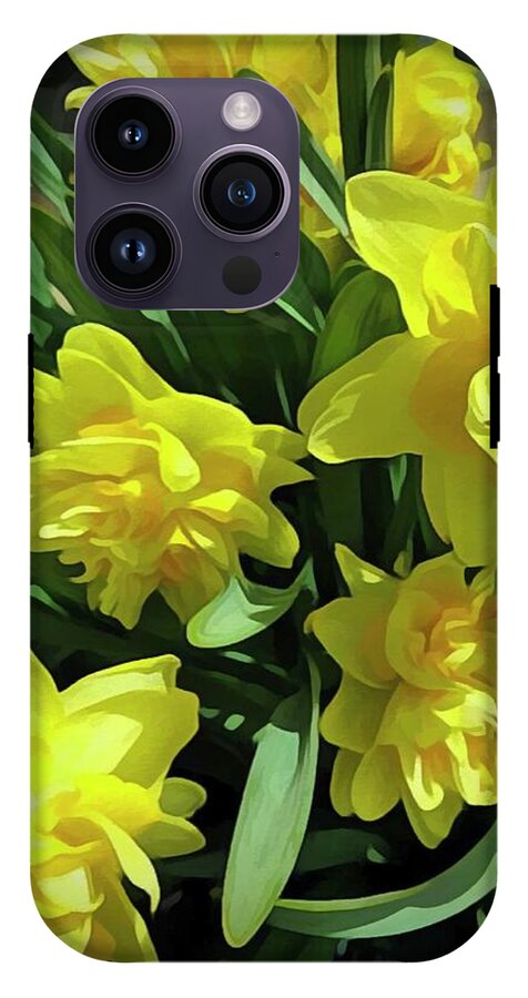 Bright Yellow Daffodils - Phone Case