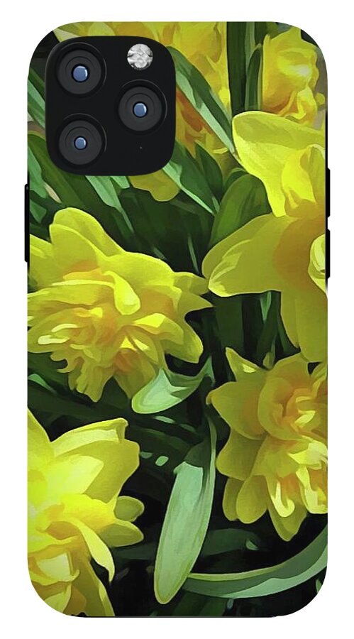 Bright Yellow Daffodils - Phone Case