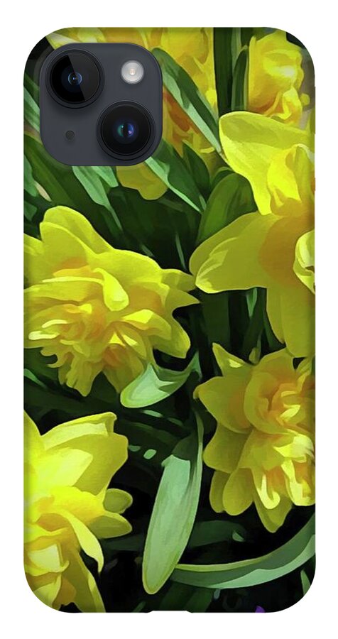 Bright Yellow Daffodils - Phone Case