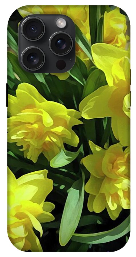 Bright Yellow Daffodils - Phone Case