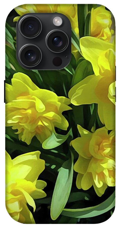 Bright Yellow Daffodils - Phone Case