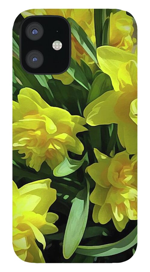 Bright Yellow Daffodils - Phone Case