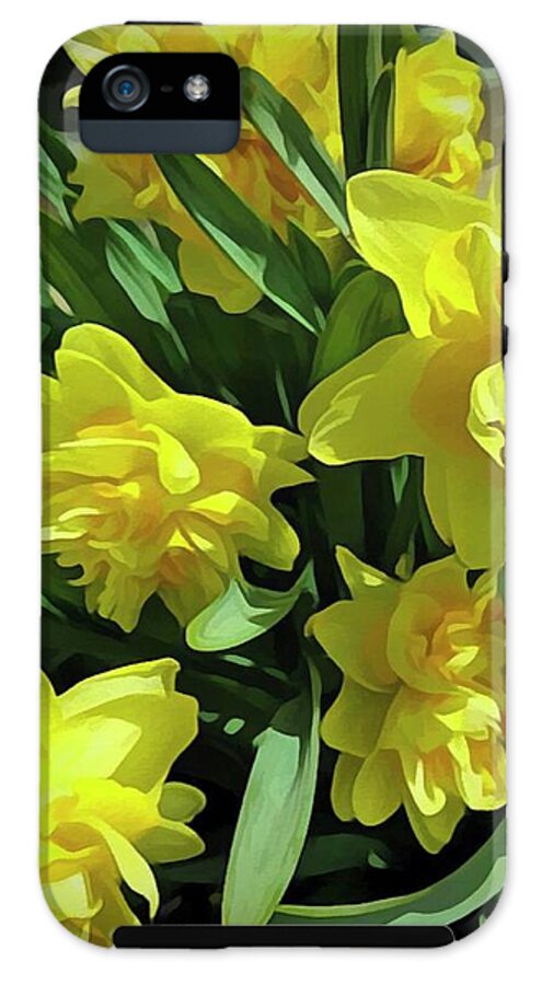 Bright Yellow Daffodils - Phone Case