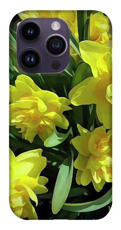 Bright Yellow Daffodils - Phone Case
