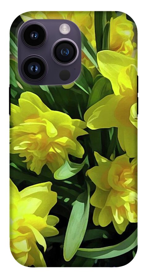 Bright Yellow Daffodils - Phone Case