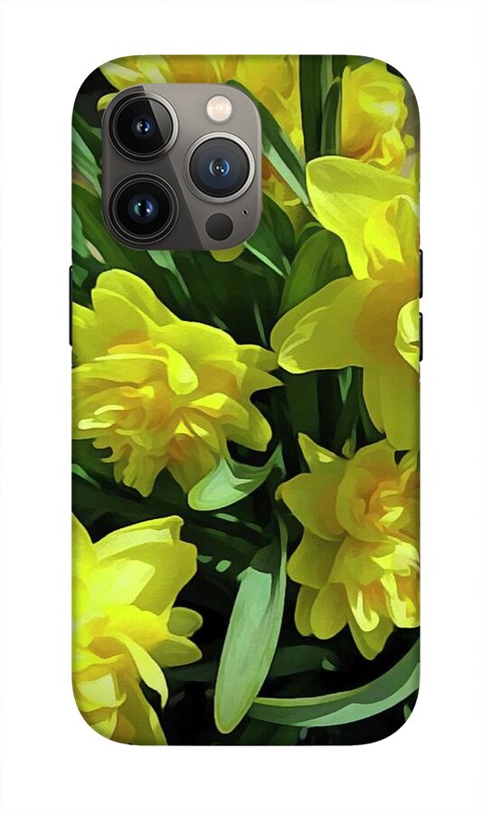 Bright Yellow Daffodils - Phone Case