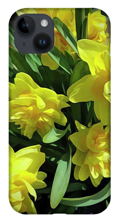 Bright Yellow Daffodils - Phone Case