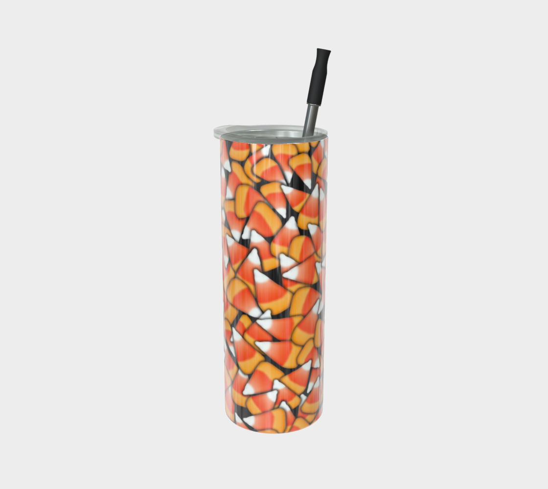 Candy Corn Pattern Stainless Steel Tumbler