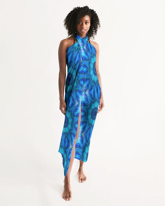 Blue Ocean Kaleidoscope All-Over Print Swim Cover Up
