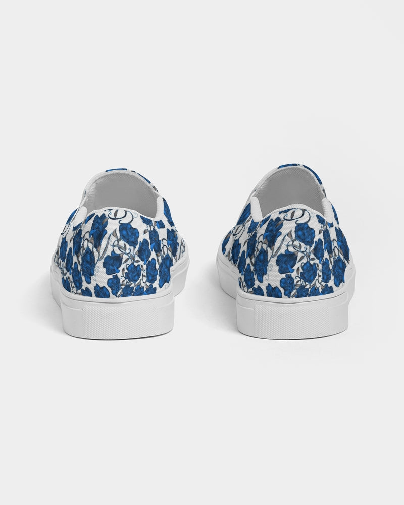 Blue Roses Women's Slip-On Canvas Shoe