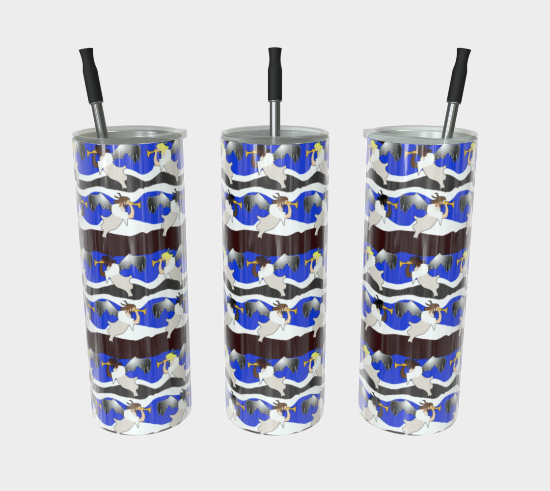 Angels Pattern Stainless Steel Tumbler