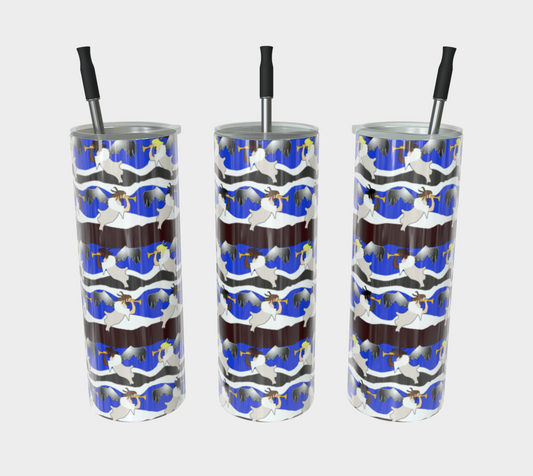 Angels Pattern Stainless Steel Tumbler
