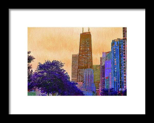 Chicago From The North - Framed Print