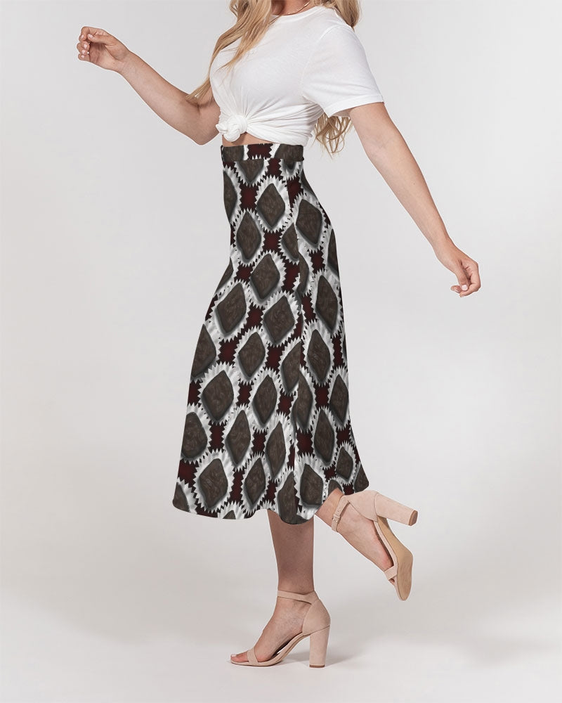 Box of Chocolates Women's All-Over Print A-Line Midi Skirt