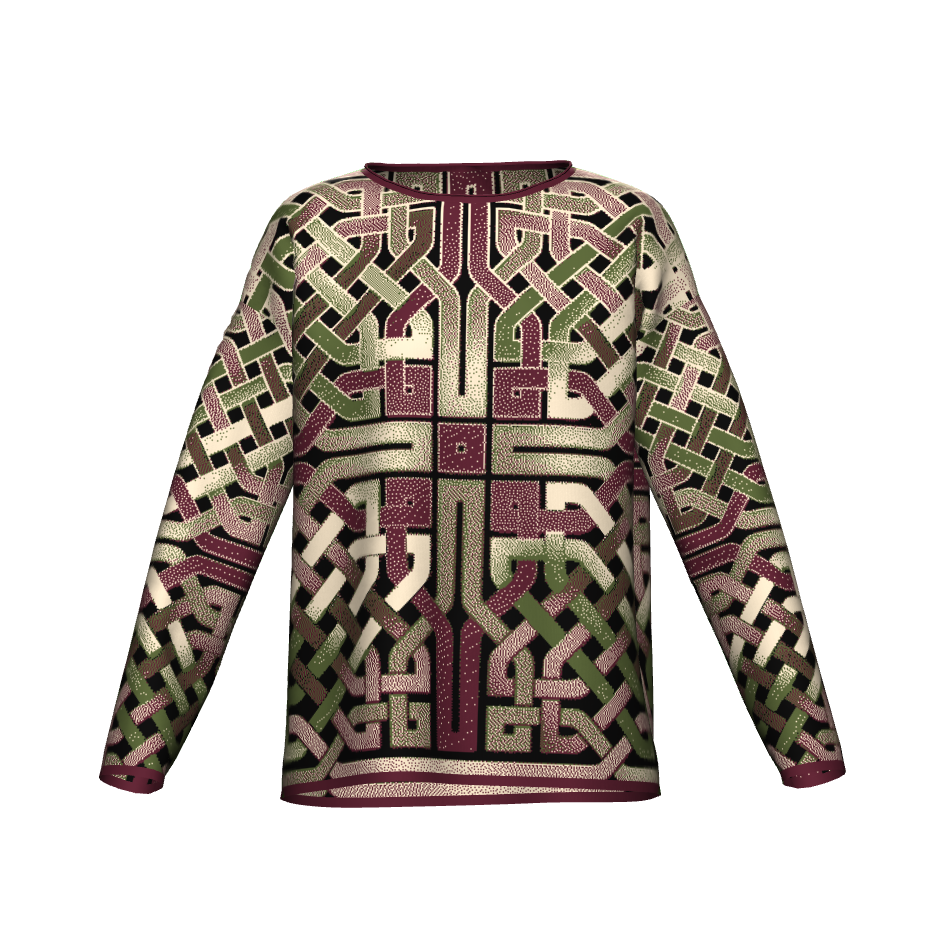 Earthtone Celtic Knot Sweater