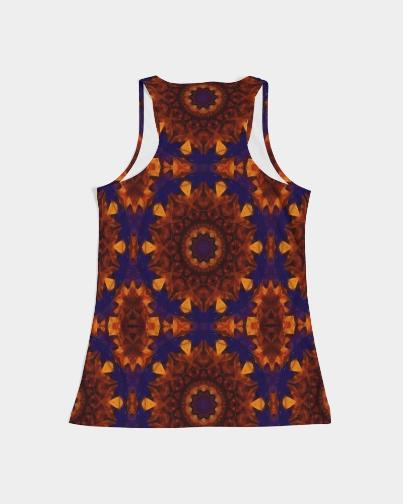 Blue Orange Red Kaleidoscope Women's All-Over Print Tank