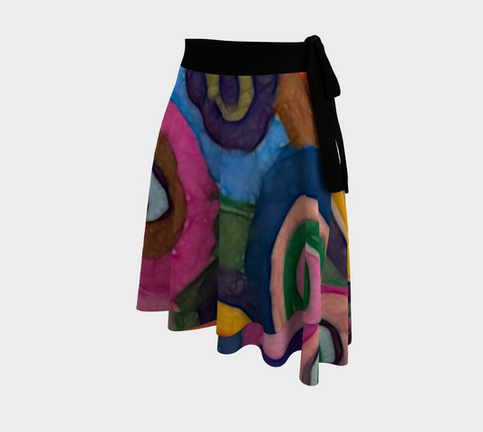 Warm Autumn Bubbles Wrap Skirt