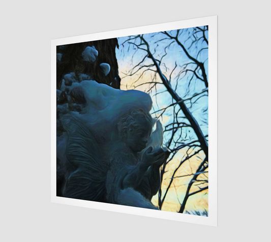 Angel On My Tree Art Print