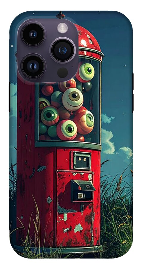 Eerie Eyeball Vending Machine - Phone Case