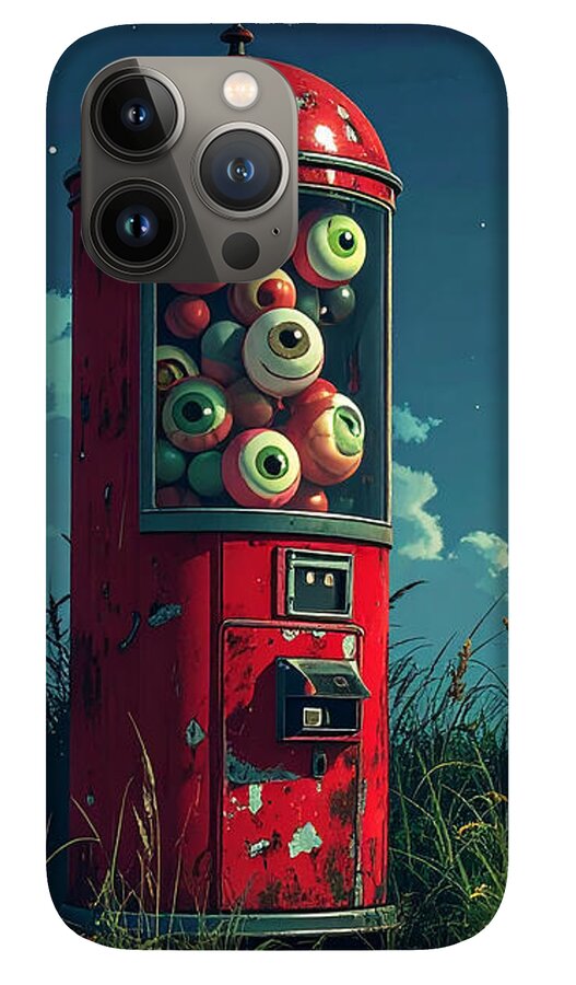 Eerie Eyeball Vending Machine - Phone Case