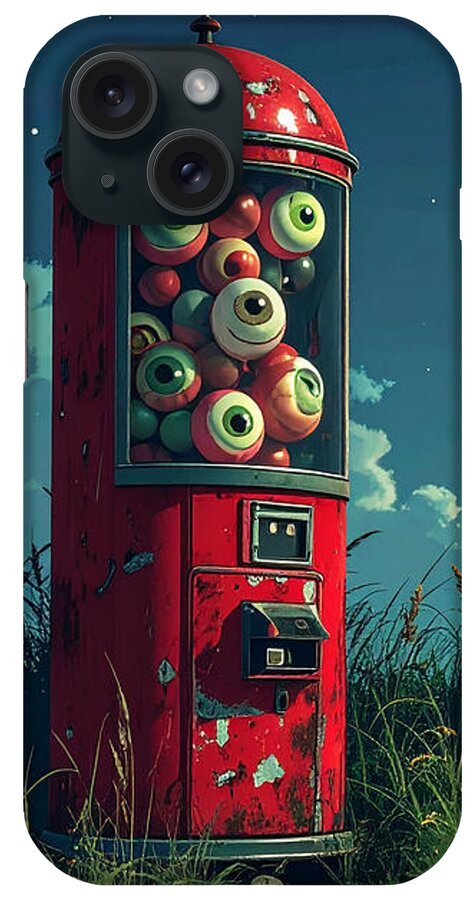 Eerie Eyeball Vending Machine - Phone Case