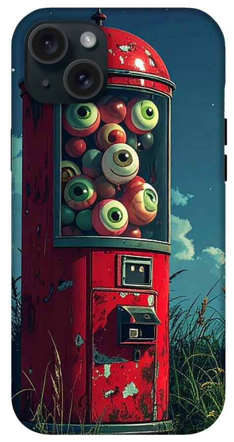 Eerie Eyeball Vending Machine - Phone Case