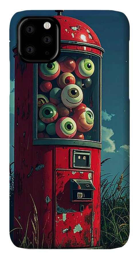 Eerie Eyeball Vending Machine - Phone Case