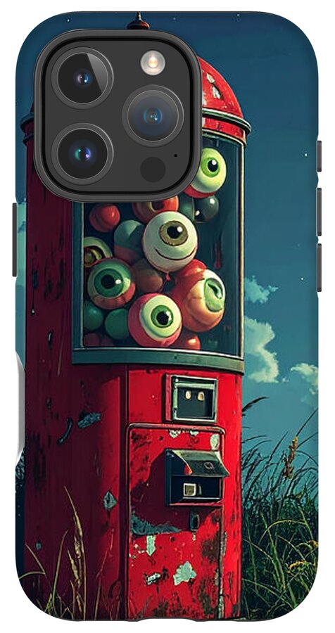 Eerie Eyeball Vending Machine - Phone Case