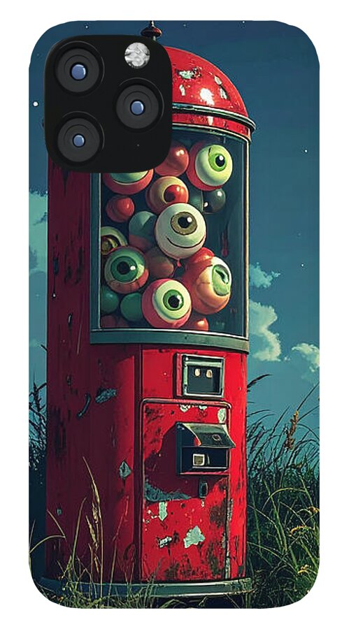 Eerie Eyeball Vending Machine - Phone Case