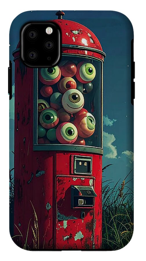 Eerie Eyeball Vending Machine - Phone Case